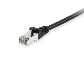 Equip Cat6 patch cable, 100x S/FTP, 2xRJ45, 0.25m, black, LSZH