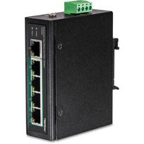 TRENDNET Industrial Switch 5 Port Fast Ethernet PoE+ DIN-Rail