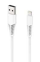 2GO USB charging/data cable Apple Lightning 1m white