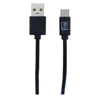 2GO USB charging/data cable USB Type-C 3.1 1m black PET box