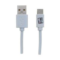 2GO USB charging/data cable USB Type-C 3.1 1m white PET box
