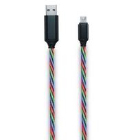 2GO USB Tricolor LED illuminated cable, Micro USB 1m