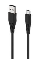 2GO USB charging/data cable USB Type-C 1m black