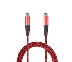 2GO USB charging/data cable USB Type-C - USB Type-C 1m red