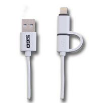 2GO 2in1 USB charging/data cable for Micro-USB  AND  Apple 100cm ws