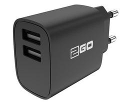 2GO Power adapter 10W 2-port 2x USB-A black