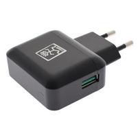 2GO Charger 18W 1-Port 1x USB-A Quick Charge 3.0 black