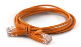 Wantec UTP CAT6a patch cable, diameter = 2.8mm, length = 3.00m, color = orange