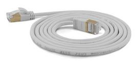 Wantec SSTP CAT7 patch cable, CAT6a, 4mm diameter, 0.20m, grey