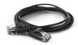 Wantec UTP CAT6a patch cable, diameter = 2.8mm, length = 10.00m, black