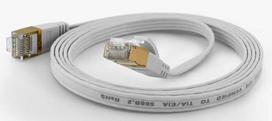 Wantec FTP Patch Cable CAT6, 1.6mm x 6mm, 5mm, 15m, white, 15.00 EUR