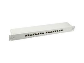 Equip 19" Patch Panel 16xRJ45 Cat5e FTP 1U 1000MHz RAL7035