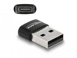 Delock USB 2.0 Adapter USB Type-A to USB Type-C, black