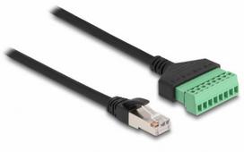 Delock RJ45 Cat.6 ST cable  Terminal block adapter 30cm 2pcs