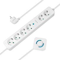 Logilink 6-way socket strip, 6xCEE 7/3, with foot switch, 1.5