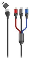 2GO USB/USB-C 3-in-1 Charging Cable Micro-USB/Lightning/USB-C 120cm