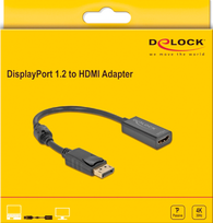 Delock DisplayPort Adapter DP - HDMI Socket 4K Passive Low Profile
