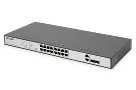 Digitus 16-Port 10/100 250W PoE Unmanaged Black Switch