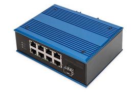 Digitus Switch Indicator 8-Port 10/100 PoE Unmanaged Blue