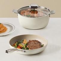 Velosan Pebble Series Non-stick Frying Pan & Soup Pot Set dviejų dalių komplekto spalva