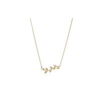 Tiffany & Co. Paloma Picasso Olive Leaf Vine 18K Gold Necklace Women necklace 60021509 F,Gold