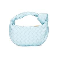 Bottega Veneta The Mini Jodie Rankinė Šviesiai Mėlyna/Auksinė Moteriškos Pečių Rankinės 651876-VCPP5-3915 Basic Set (Bag+Dust Bag)