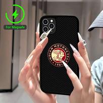 I-Indian Motorcycle telefono dėklas IPhone 16 15 14 13 12 11 17 Pro Max Plus magnetinis belaidis dangtelis iPhone 17pro max