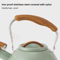 Light Green Whistling Tea Kettle Stainless Steel Stainless Steel Teapot Stovetop Tea Pot  Home Use