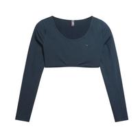 Puma X Pamela Reif Collaboration FW24 Comfort Fashionable Versatile Long Sleeve Cropped Top Women tops Black 526818-24 S