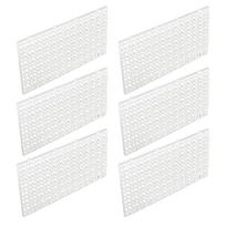 6 vnt. Plastikiniai tinkliniai dalikliai padėklai Akvariumams EggCrate Šviesos difuzorius Žuvų tvenkiniai Daliklis Filtro dugno filtravimo padėklas Tinklai 30*15cm balta