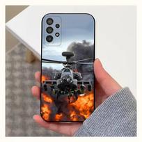Helicopter Aircraft Art  Case For Samsung S25,S24,S23,S22,S20,S21,S10,Ultra,Plus,Lite,FE,Soft Silicone Black Cover Samsung S21Ultra