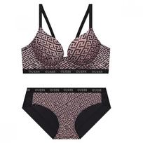 Guess Underwear 3d Print Bra+panty Set Gbwbr919Gbwbp919pk 75A/90(S)