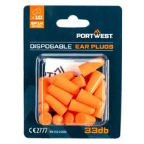 PU putos ausų kaištukai PORTWEST EP14 blisterinėje pakuotėje (10 porų)