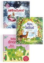 KNYGŲ RINKINYS. 3 GARSINĖS knygos. Spragtukas + Metų laikai + Nekutenk dinozauro! - Sam Taplin