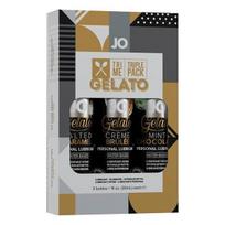 Lubrikantų rinkinys Jo Tri Me Gelato 3x30 ml Desertų skoniai, vandens pagrindu