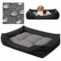 Doggy PUFFY 3XL stačiakampė ortopedinė sofa šunims, 125x98 cm, pilka