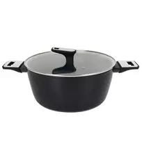 Puodas 28 cm su dangčiu TITAN MPA8433774716204
