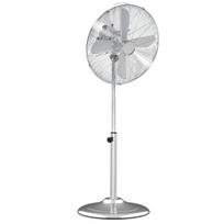 "HOMCOM" pjedestalinis ventiliatorius 120 cm, reguliuojamas aukštis, 3 greičio lygiai, reguliuojamas pasvirimo kampas, plienas, sidabro spalvos