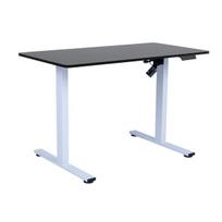 Reguliuojamo aukščio rašomasis stalas Home4you ERGO FIT 1 variklis 120x68 cm metalinis modernus juodas