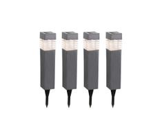 Globo 33269-4 - KOMPLEKTAS 4x LED šviestuvas, įkraunamas saulės energija LED/0,06W/3,2V IP44