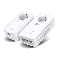 TP-LINK TL-WPA8631P KIT AV1300 Gigabit Passthrough Powerline ac Wi-Fi Kit | Transfer speeds of up to 1300Mbps | OneMesh | 3 x Gigabit Ports