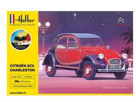 Heller - Citroėn 2 CV Charleston, Dovanų komplektas, 1/24, 56766