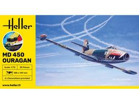Heller - Dassault MD 450 Ouragan dovanų komplektas, 1/72, 56201