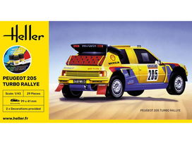 Heller - Peugeot 205 Turbo Rally Dovanų komplektas, 1/43, 56189