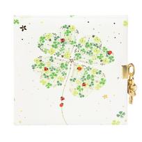 Užrašų knygutė GOLDBUCH 44423 Lucky Clover su spynele| 17x17| 96 psl|balti lapai
