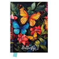 Dienoraštis GDD BUTTERFLY, 14x18cm 80 baltų lapų
