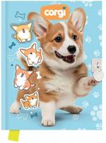 Dienoraštis GDD 14x18cm 80l. su spynele CORGI