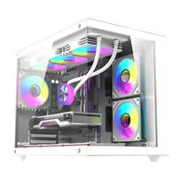 DarkFlash B275 PRO computer case (white) + 6 fans, Obudowa komputerowa DarkFlash B275 PRO (biała) + 6 wentylatorów