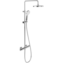 Villeroy&Boch Universal Showers virštinkinė termostatinė dušo sistema, chromo spalvos