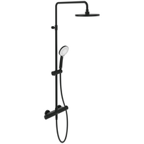 Villeroy&Boch Universal Showers virštinkinė termostatinė dušo sistema, juodos matinės spalvos